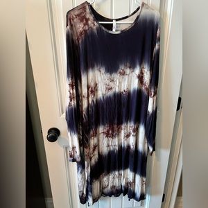 American Curvy Tie Dye Dress